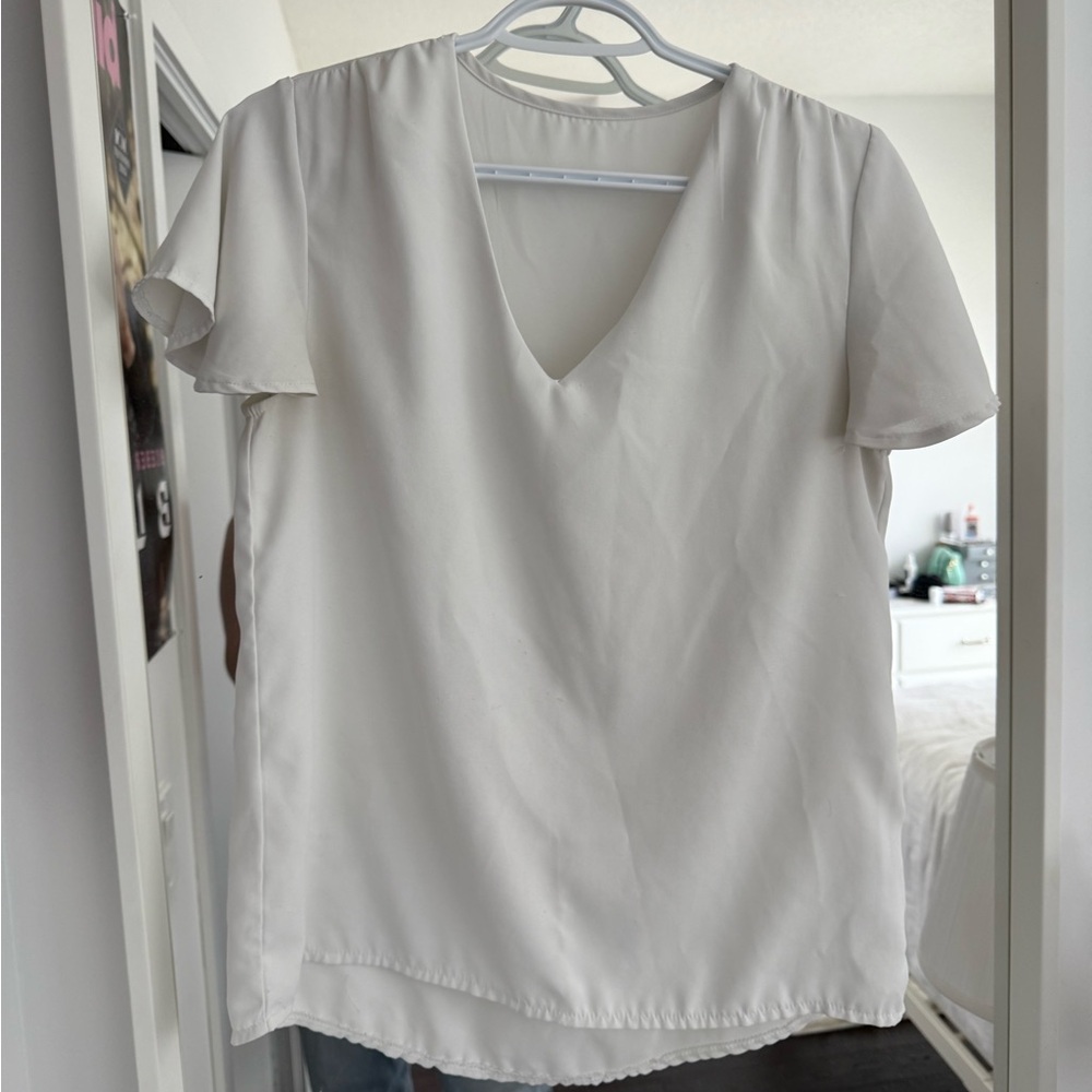 Elegant White Women's Top